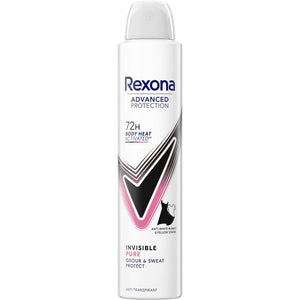Desodorizante Spray Rexona Invisible Pure 72H 120 g 200 ml