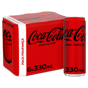Coca-Cola Zero 33 cl - Pack 6 x 33 cl SDR — embalagem