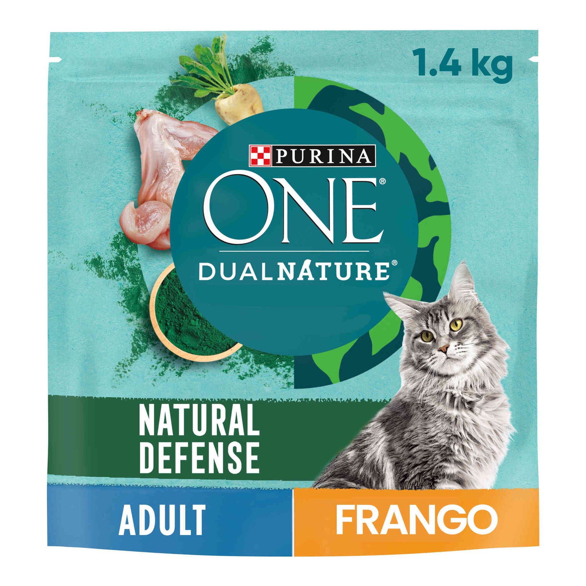 Purina One DualNature Ração para Gato Adulto com Frango 1,4 kg