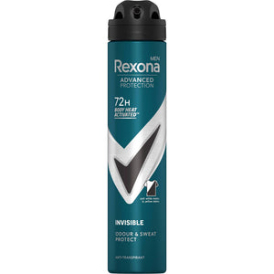 Desodorizante Spray Rexona Men Invisible 72H 120 g 200 ml
