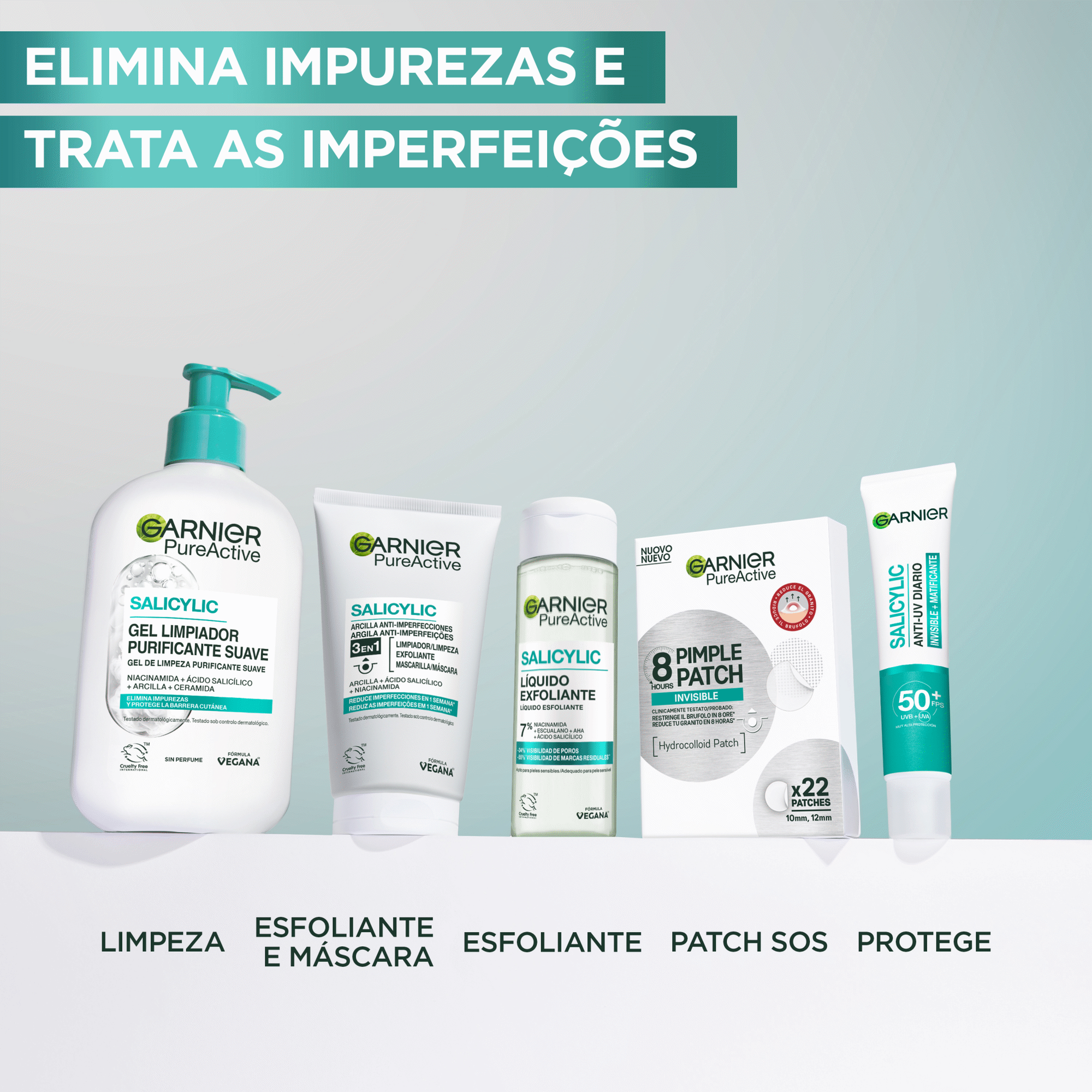 Garnier Skin Active Pure Gel de Limpeza Hidratante 250 ml