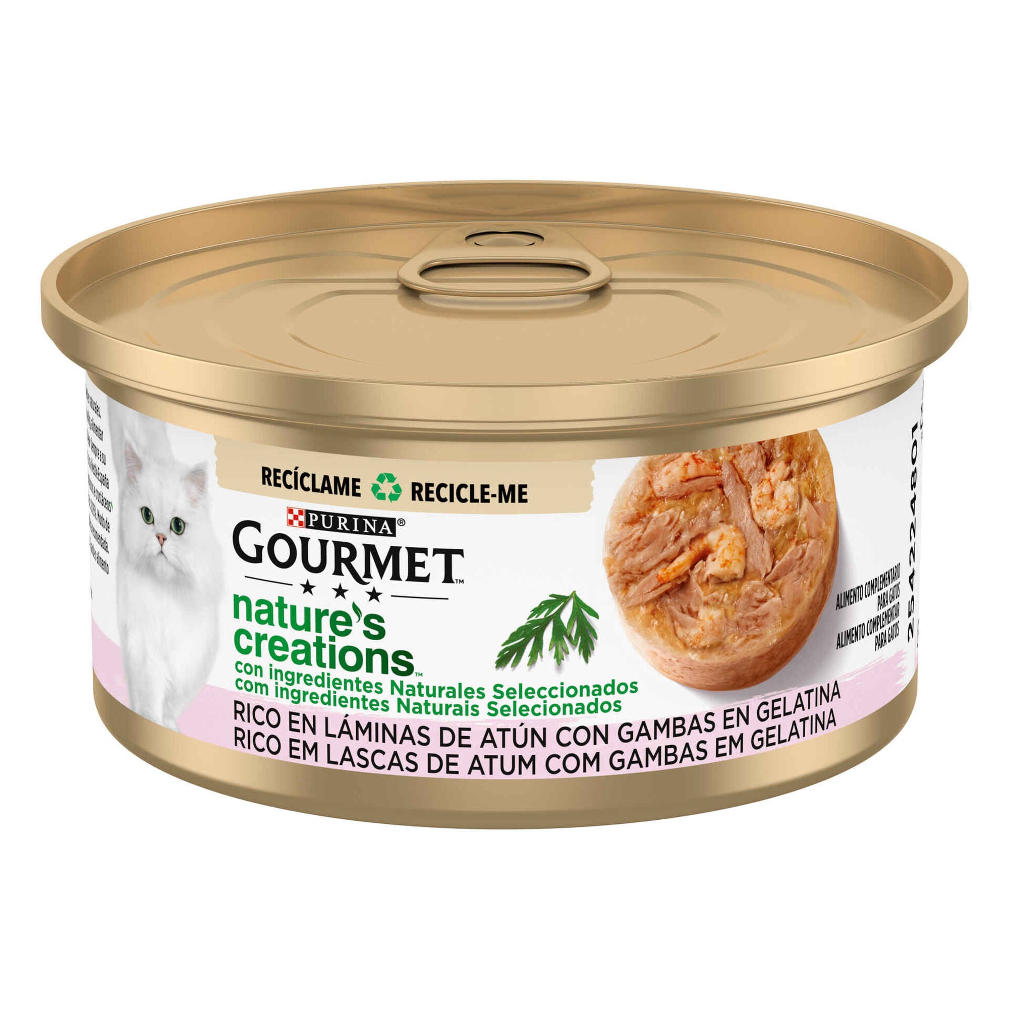Purina Gourmet Nature's Creations Atum e Gamba para Gato, 70 g