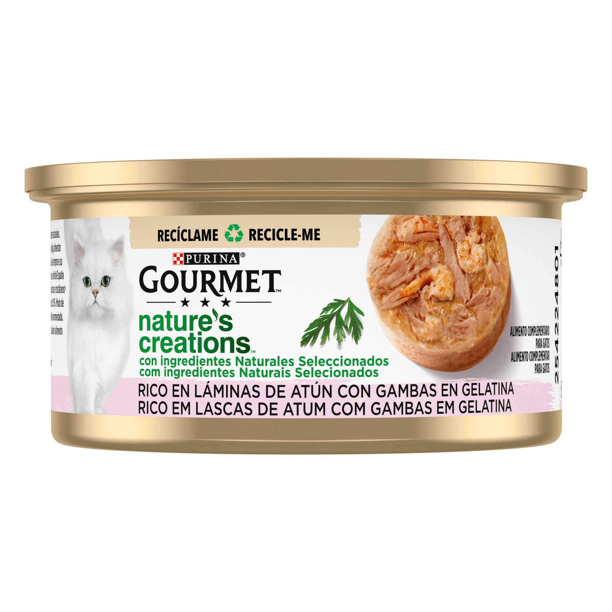 Purina Gourmet Nature's Creations Atum e Gamba para Gato, 70 g