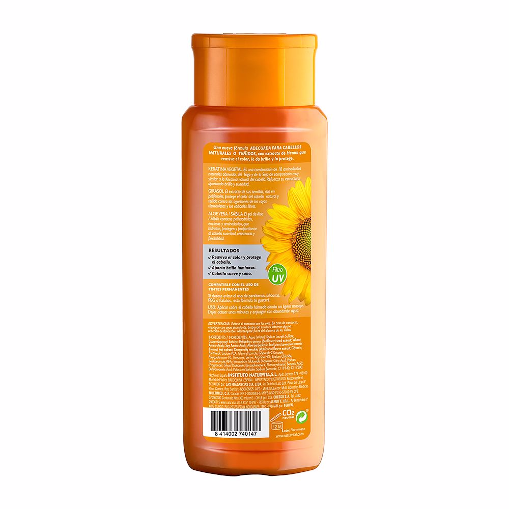 Natur Vital Shampoo cor loira 300 ml