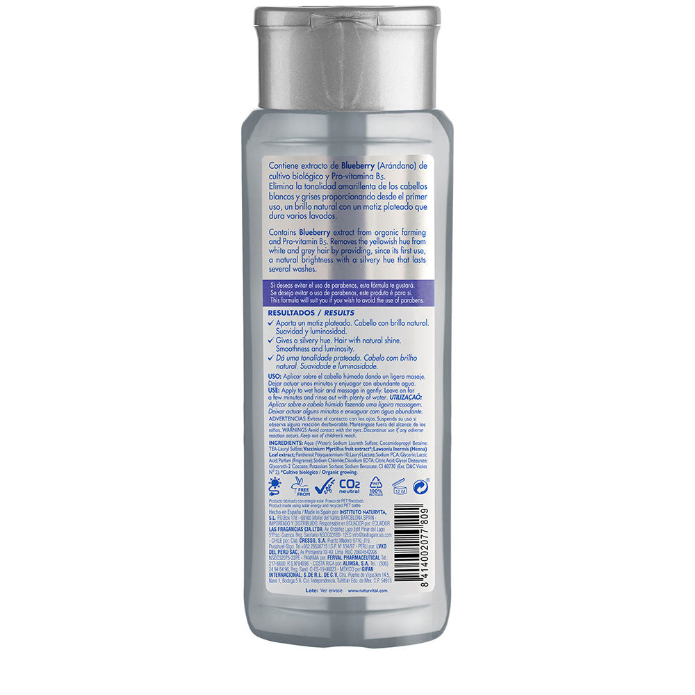 Natur Vital Champú prata cabelo branco y cinza 300 ml