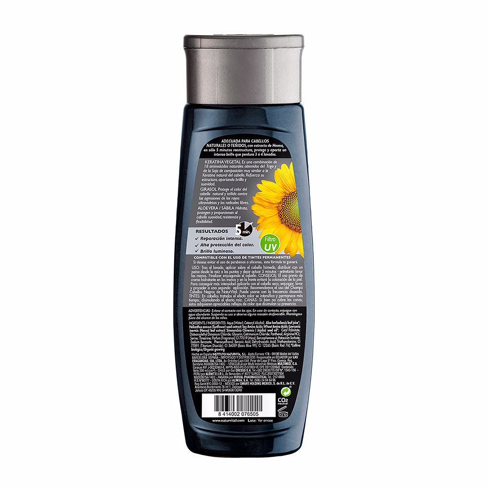 Natur Vital Máscara colorsafe #preta 300 ml