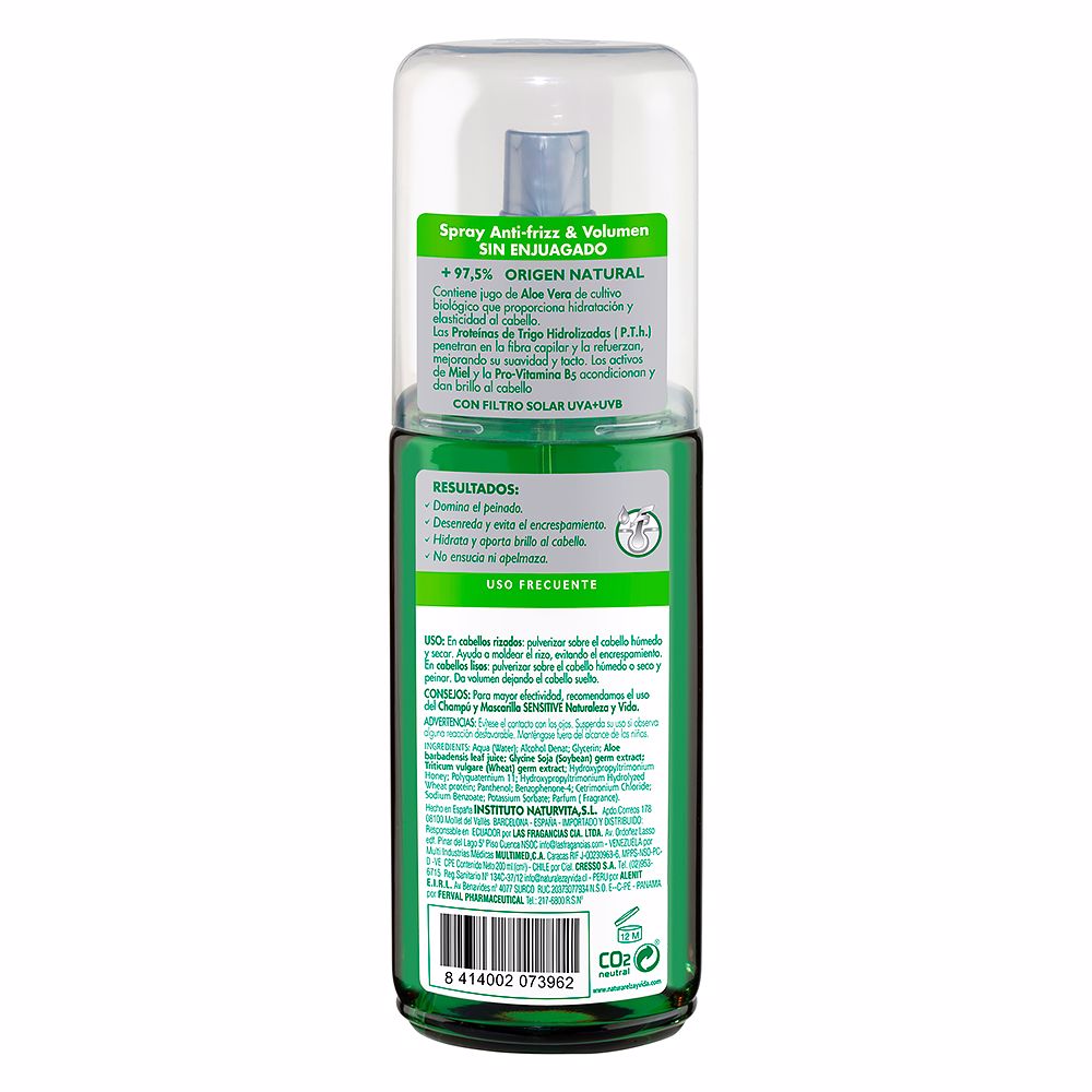 Natur Vital Pulverizar de controle de cabelo 200 ml