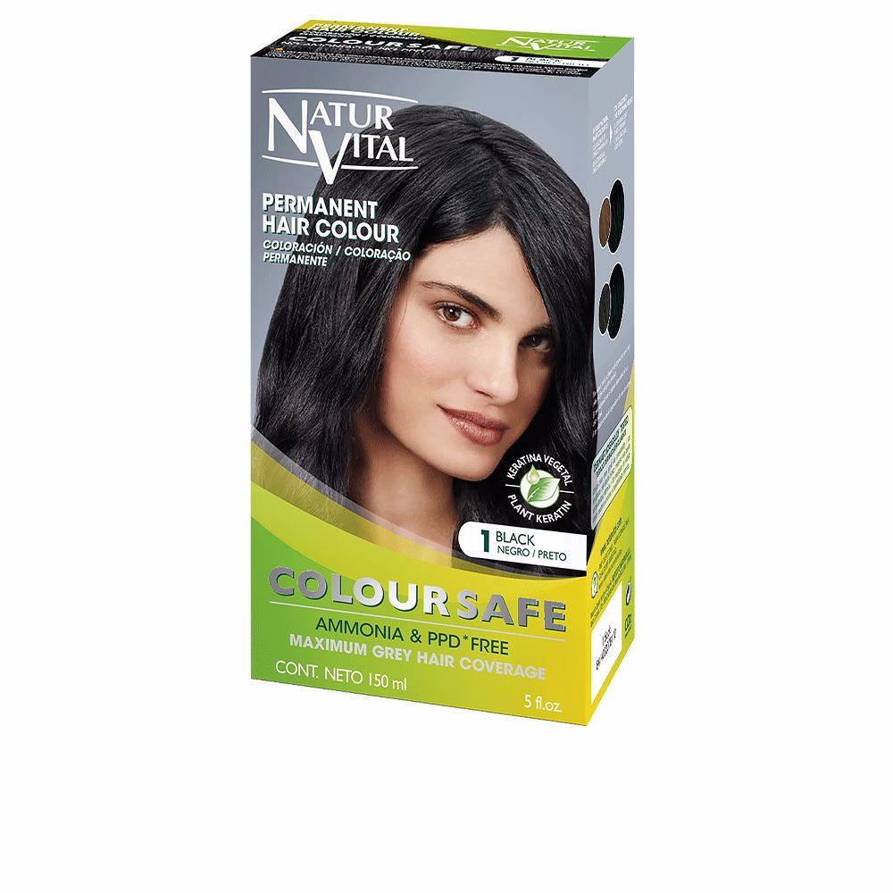 Natur Vital Tintura permanente coloursafe nº 1 - preta