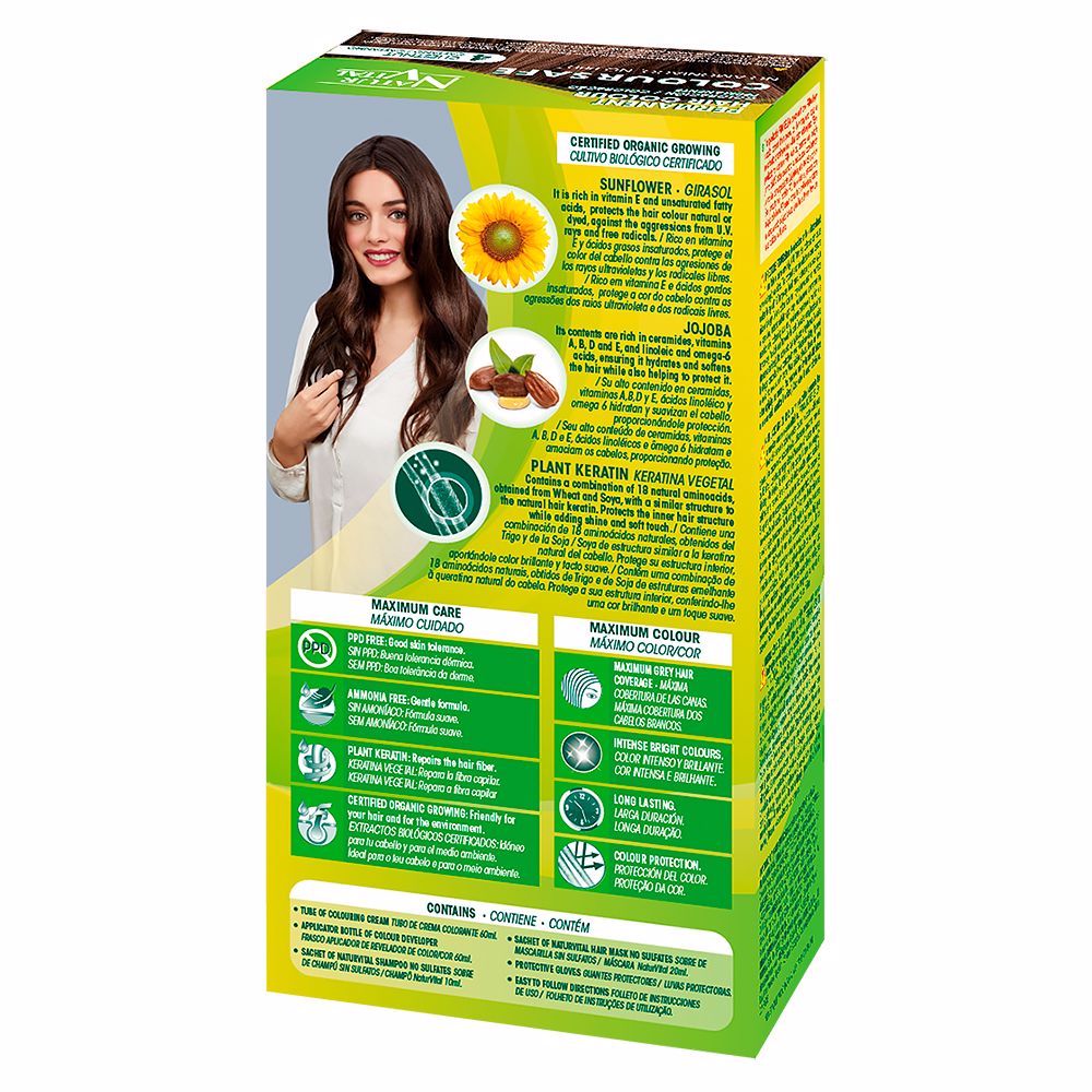 Natur Vital Corante permanente coloursafe #4-marrom