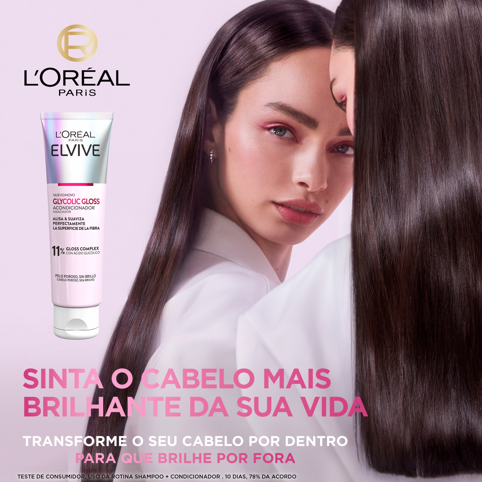 L'Oréal Paris Elvive Glycolic Gloss Condicionador 150 ml