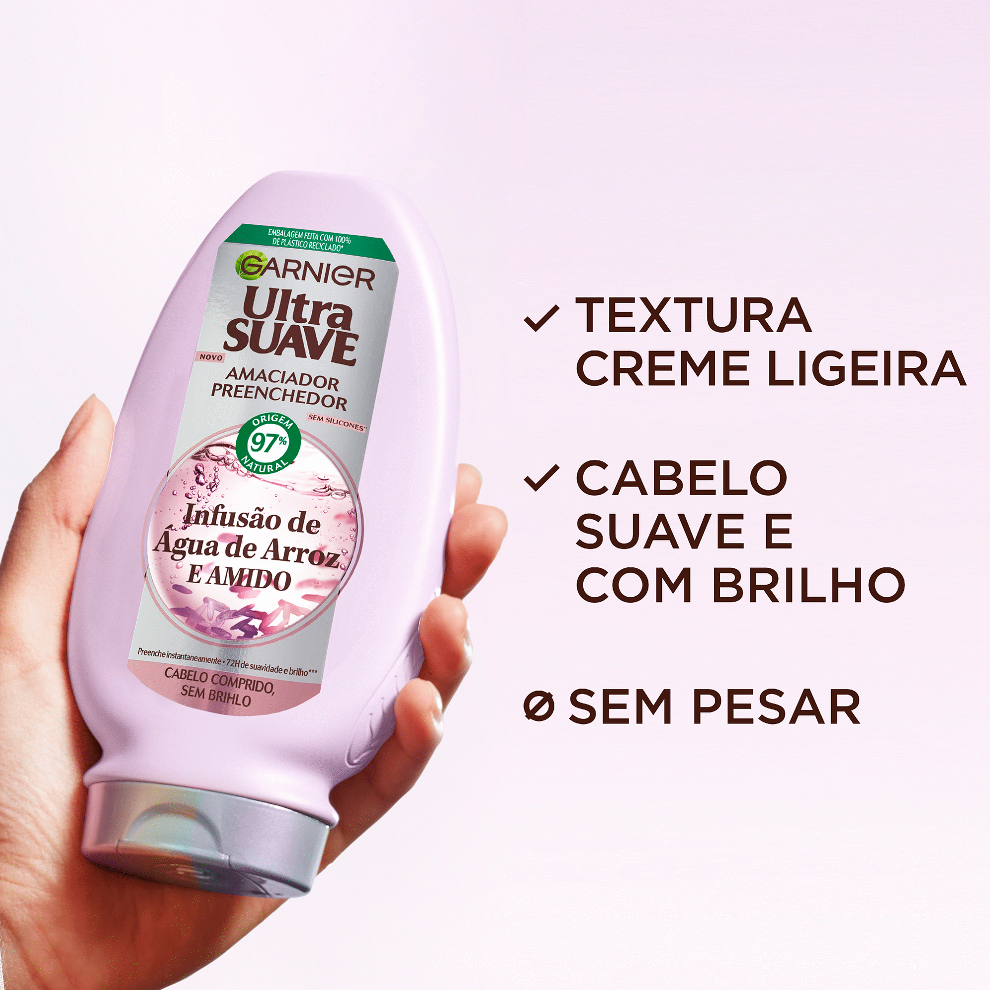 Garnier Ultra Suave Amaciador Água de Arroz 400 ml