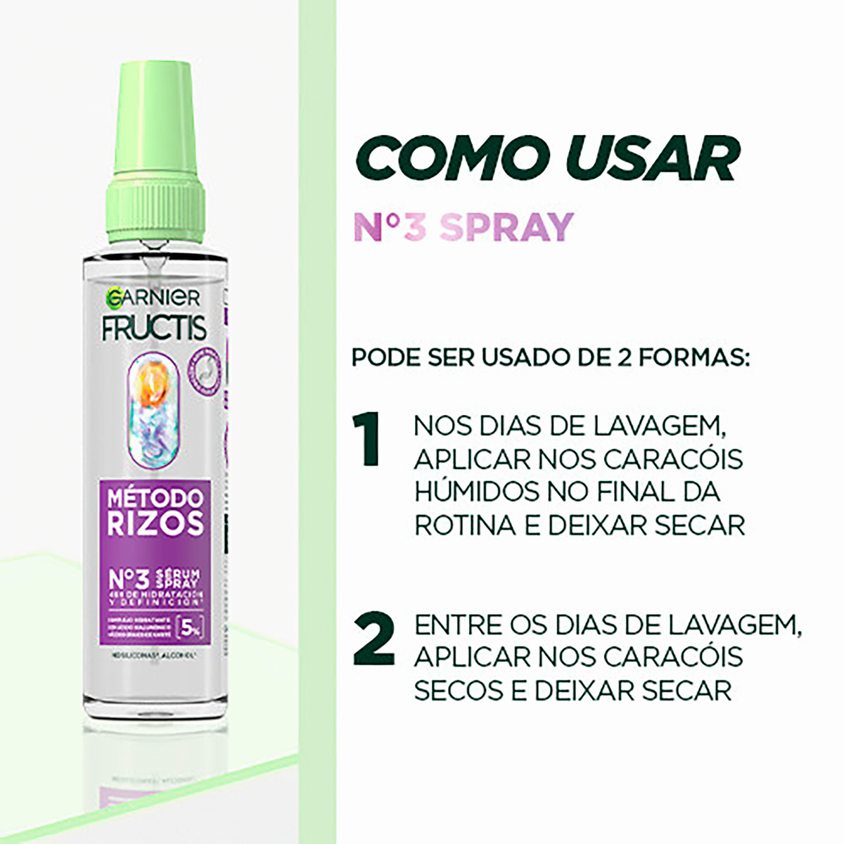 Garnier Fructis Método Caracóis Spray Nº3 150 ml