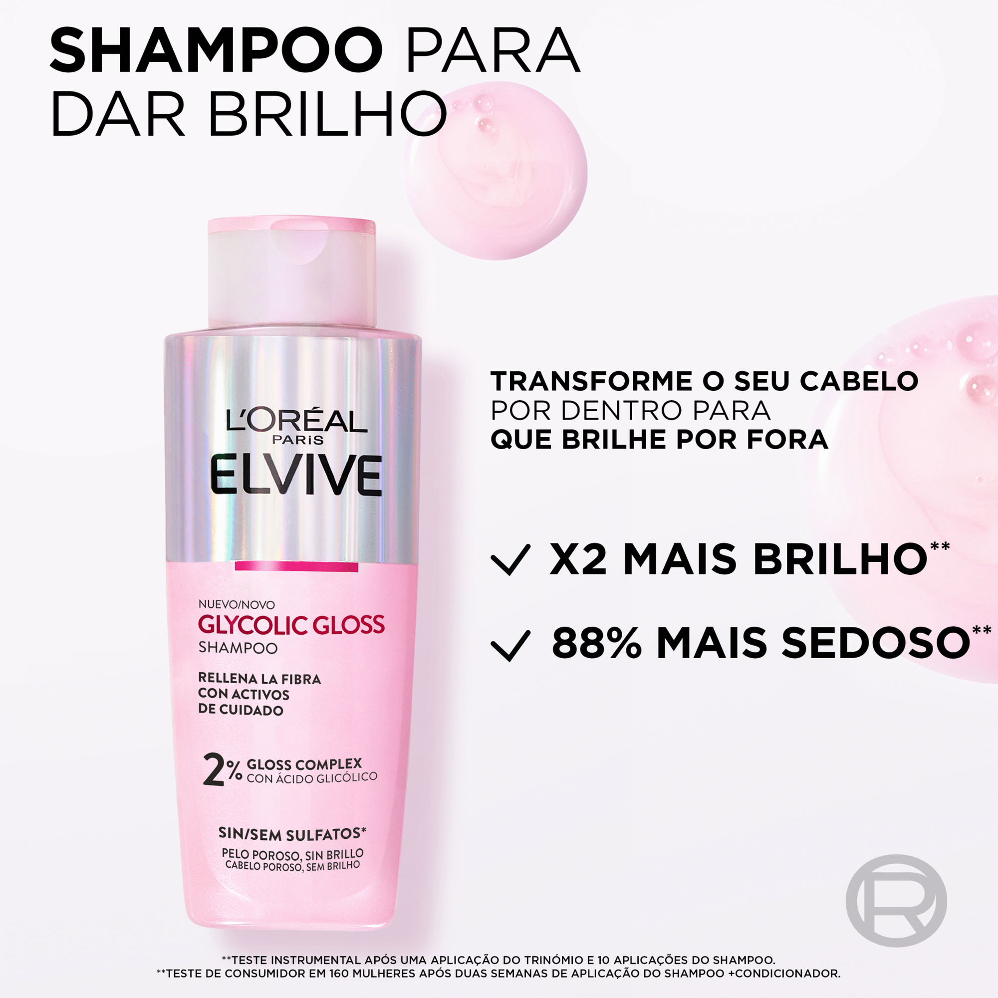 L'Oréal Paris Elvive Glycolic Gloss Champô 200 ml