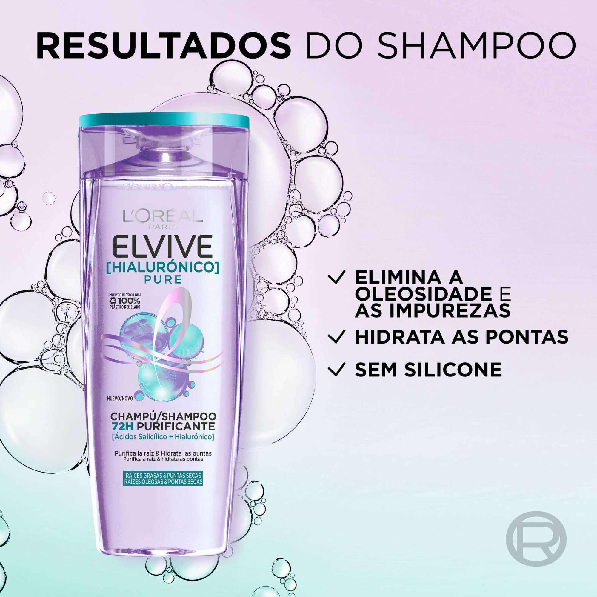 L'Oréal Paris Elvive Hialurónico Pure Champô 400 ml