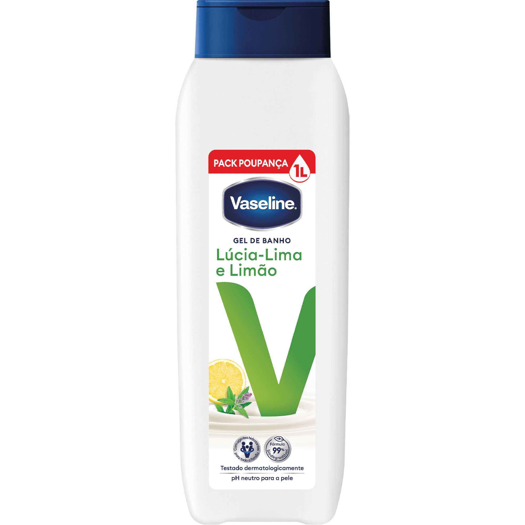 Gel de Banho Vaseline Lúcia-Lima e Limão 1,03 kg 1 L