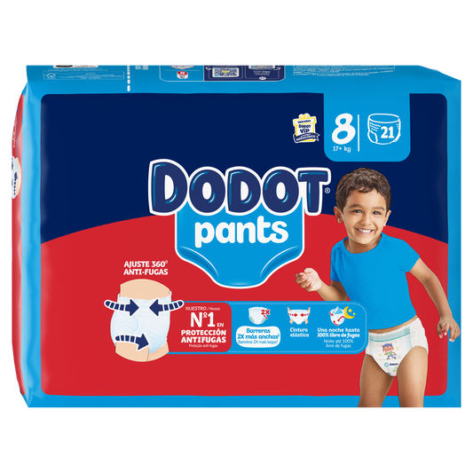 Dodot Pants Azul Fraldas T8 (+17 kg) 21 un