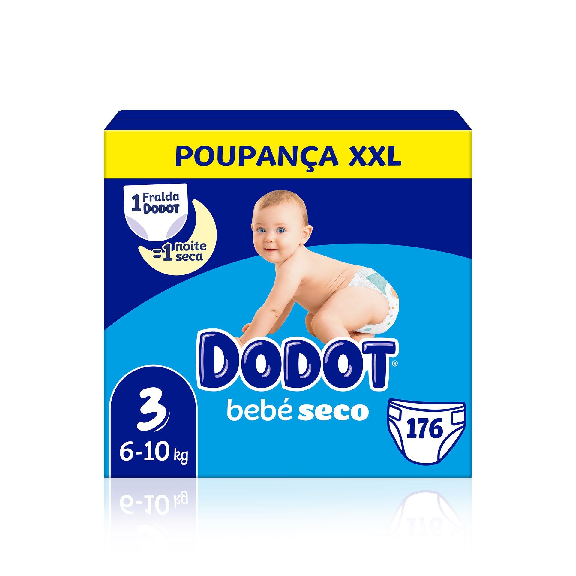 Dodot Baby Caja Pañales Secos XXL T3 (6-10 kg) 176 un