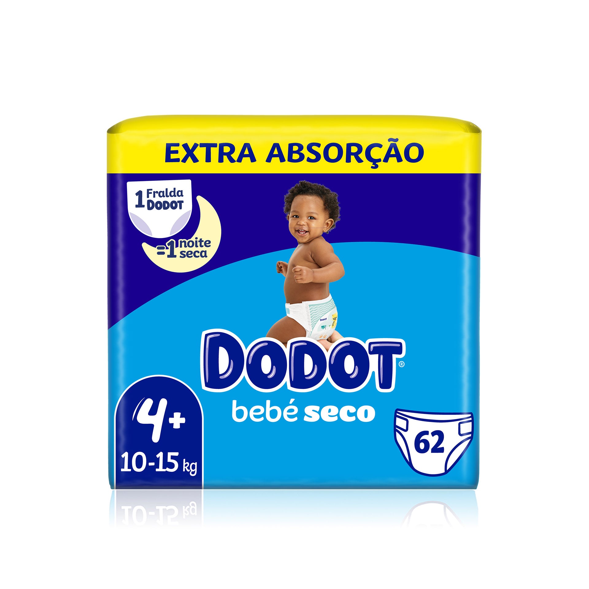 Dodot Baby Dry Extra T4 Pañales (10-15 kg) 62ud