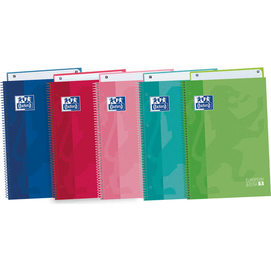 Oxford Caderno Espiral A4 90g 100f European Book Pautado