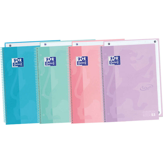 Oxford Caderno Espiral A4 90g 100f European Book Touch Pautado
