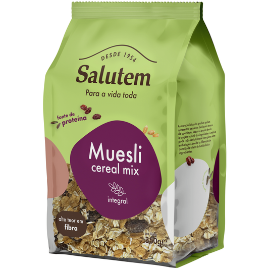 Salutem Muesli Mistura Cereais Integrais 350 gr