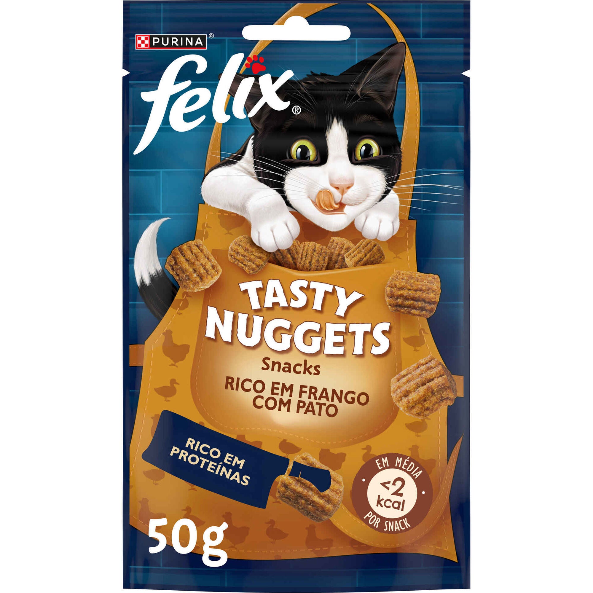 Purina Felix Tasty Nuggets para Gato, Frango e Pato 50 g