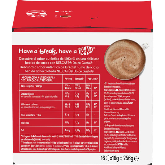 Nescafé Dolce Gusto KitKat Achocolatado 16 un