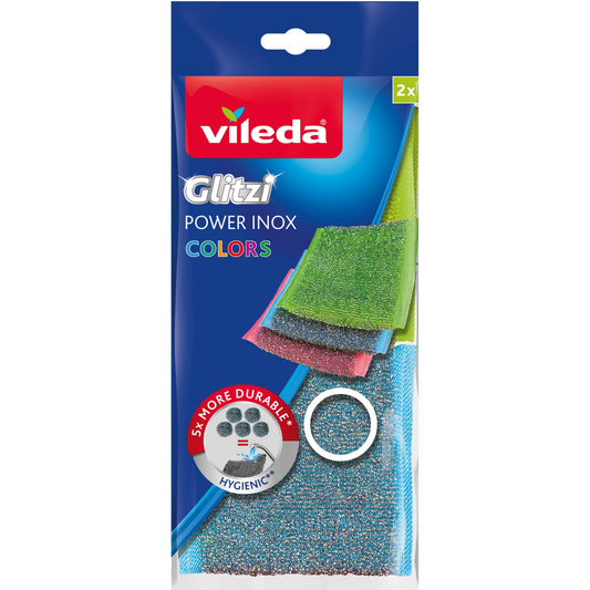 Vileda Esfregão Metálico Power Inox Colors 2 un