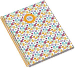 Ambar Caderno Espiral Capa Dura A4 80f 100g Teen Moonflower Quadriculado