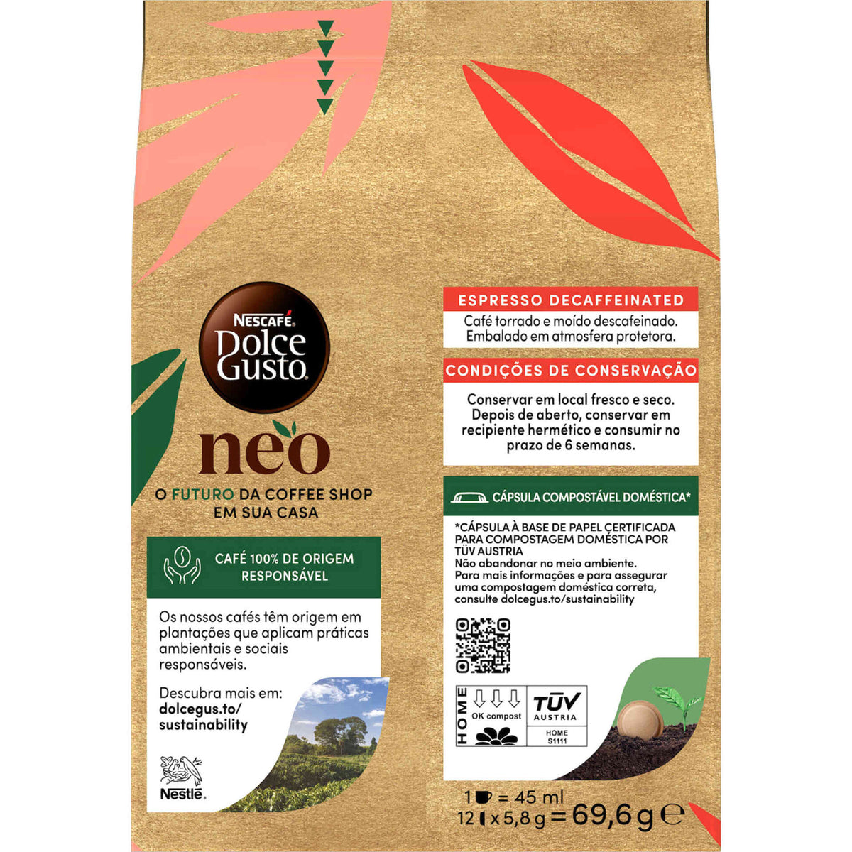 Nescafé Dolce Gusto Neo Espresso Descafeinado 12 un