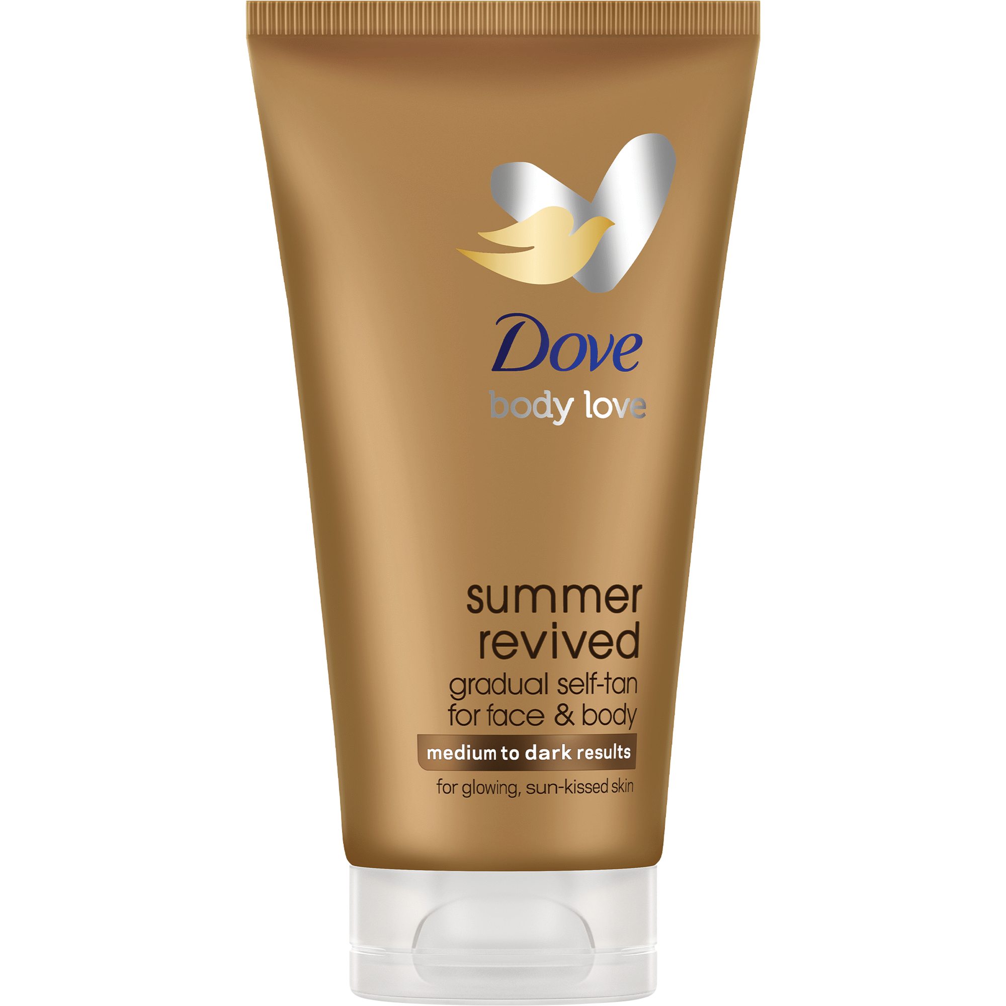 Autobronzeador de Rosto e Corpo Dove Summer Revived Escuro 78 g 75 ml