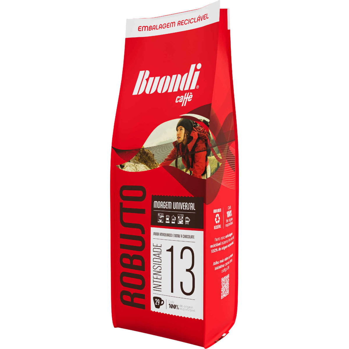 Buondi Café Torrado Moído Moagem Universal Robusto Int 13 200 g
