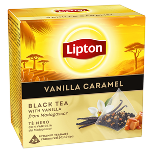 Chá Preto Lipton Baunilha de Madagáscar e Caramelo 34 g 20 un