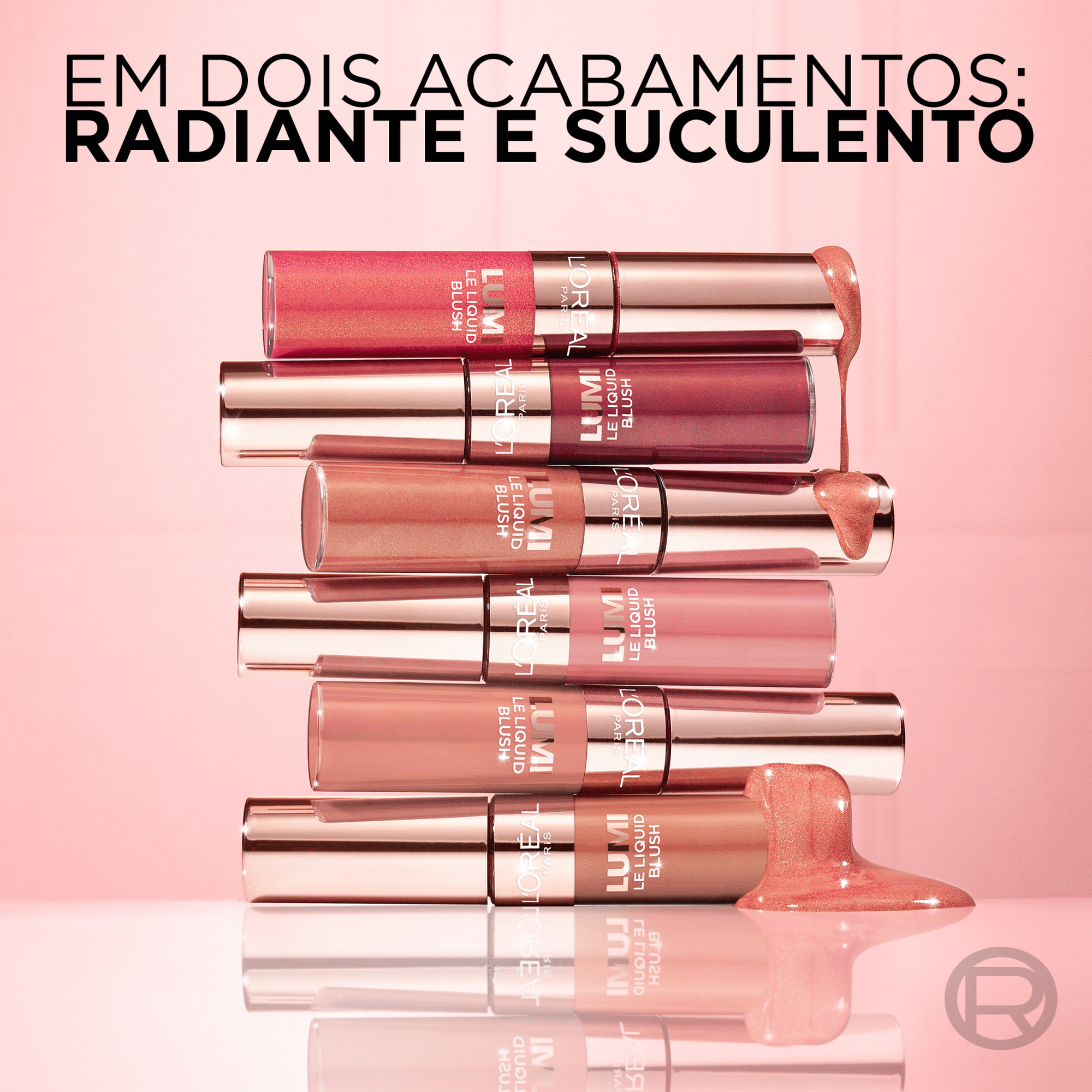 L'Oréal Paris Lumi Peach Glow Blush Líquido 32 g