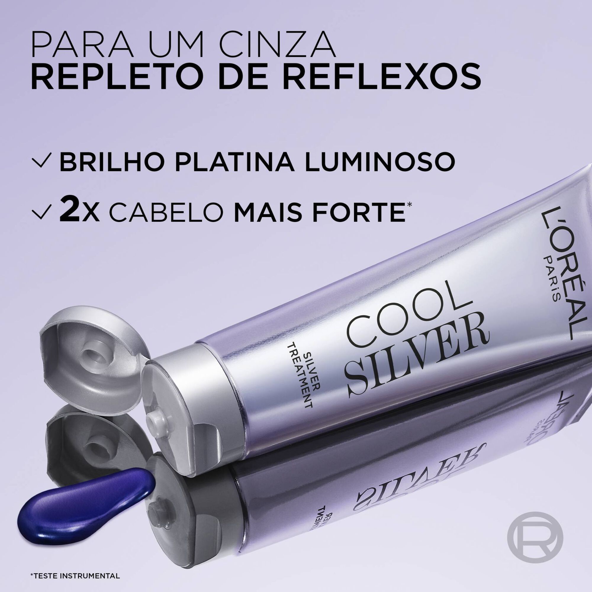 L'Oréal Paris Tratamento Matizador Cinza Platina Prateado 140 g