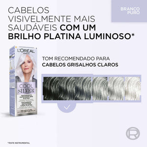 L'Oréal Paris Matizador Cinza Platina Branco Puro 140 g