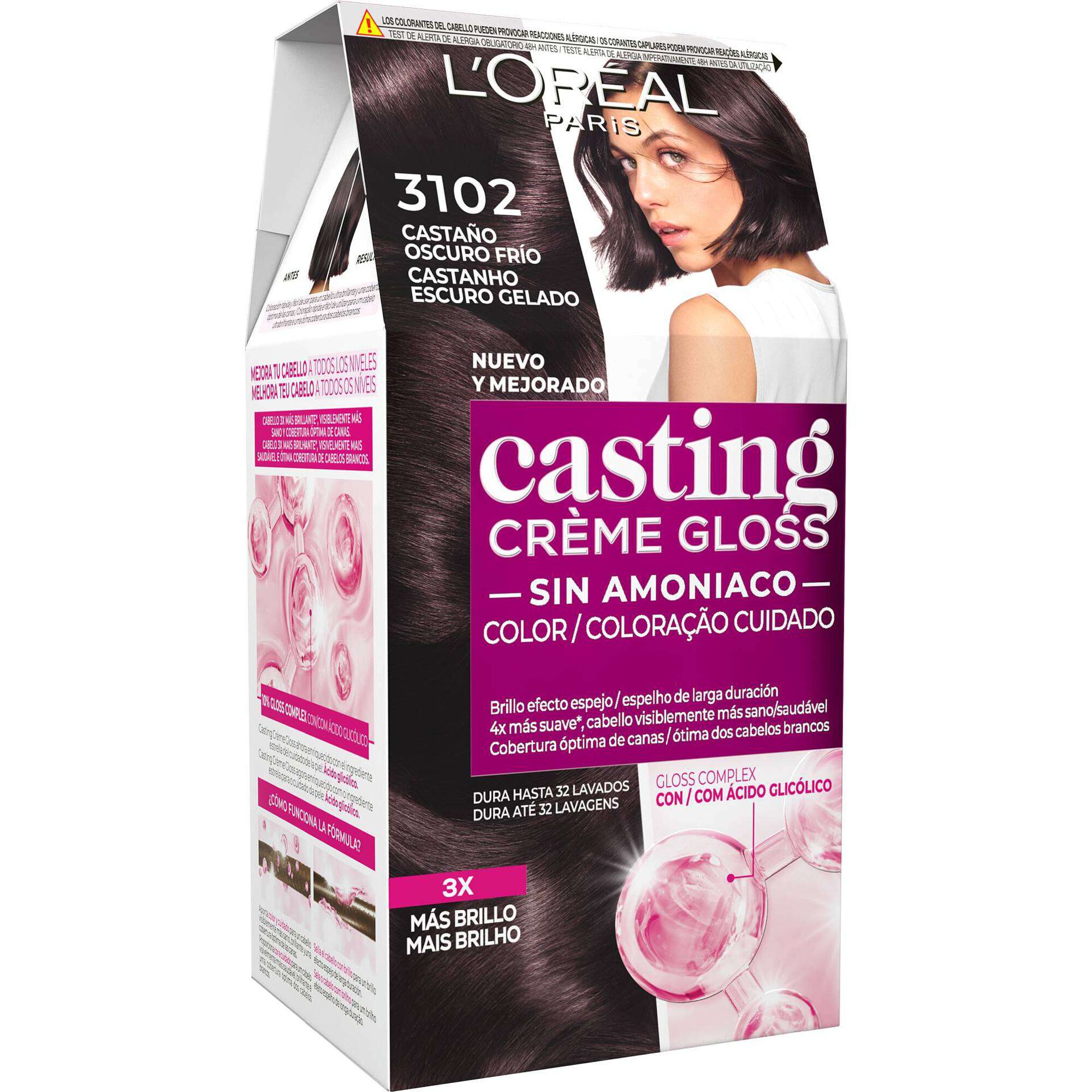 L'Oréal Paris Casting Creme Gloss 3102 Castanho Escuro 1 un
