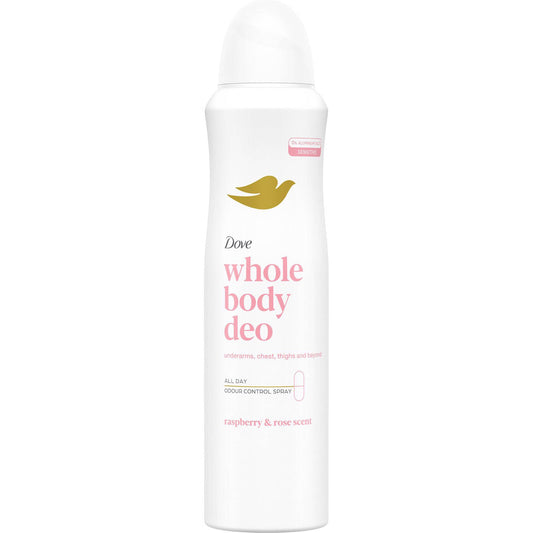 Desodorizante Spray para Todo o Corpo Dove Raspberry Rose 90 g 150 ml