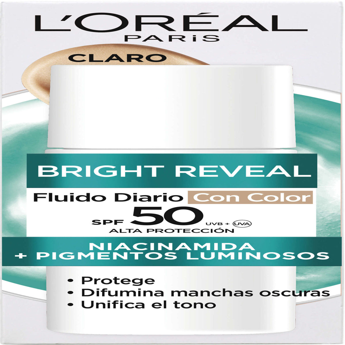 L'Oréal Paris Bright Reveal Fluído Rosto FPS50 Claro 50 ml