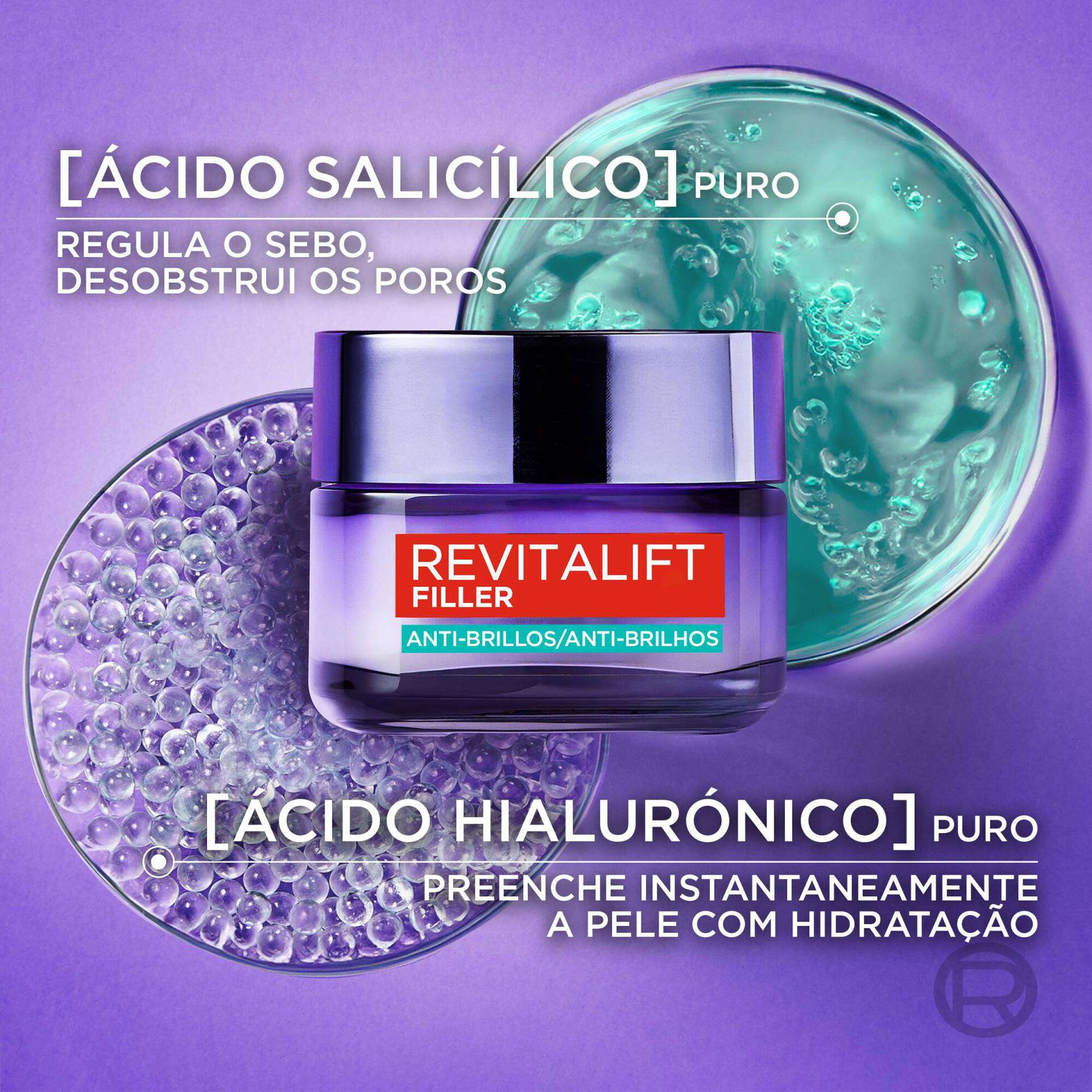 L'Oréal Paris Revitalift Filler Creme Anti-Brilhos 50 ml