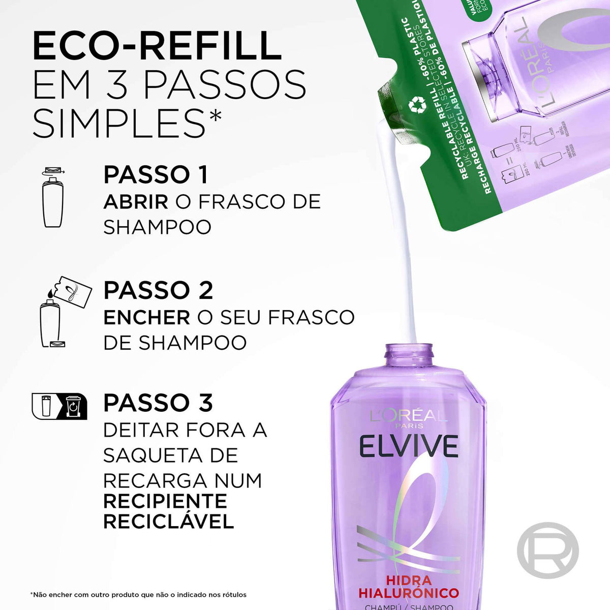 L'Oréal Paris Elvive Hidra Hialurónico Champô Refill 500 ml