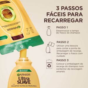 Garnier Ultra Suave Champô Refill Abacate 250 ml