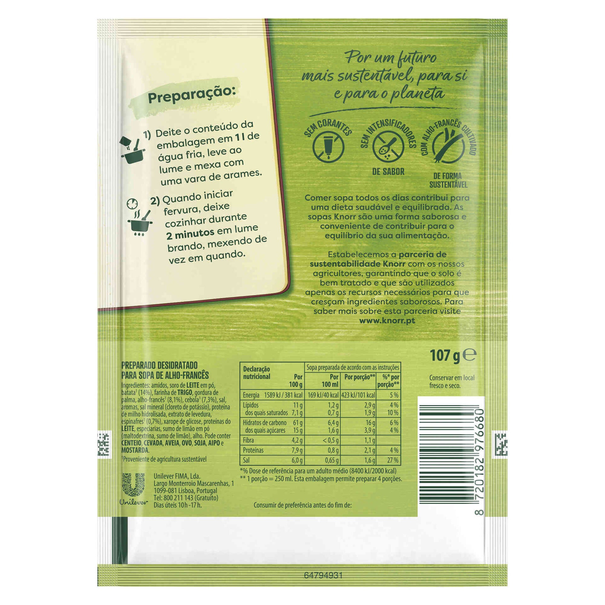 Sopa de Alho Francês Knorr 107 g