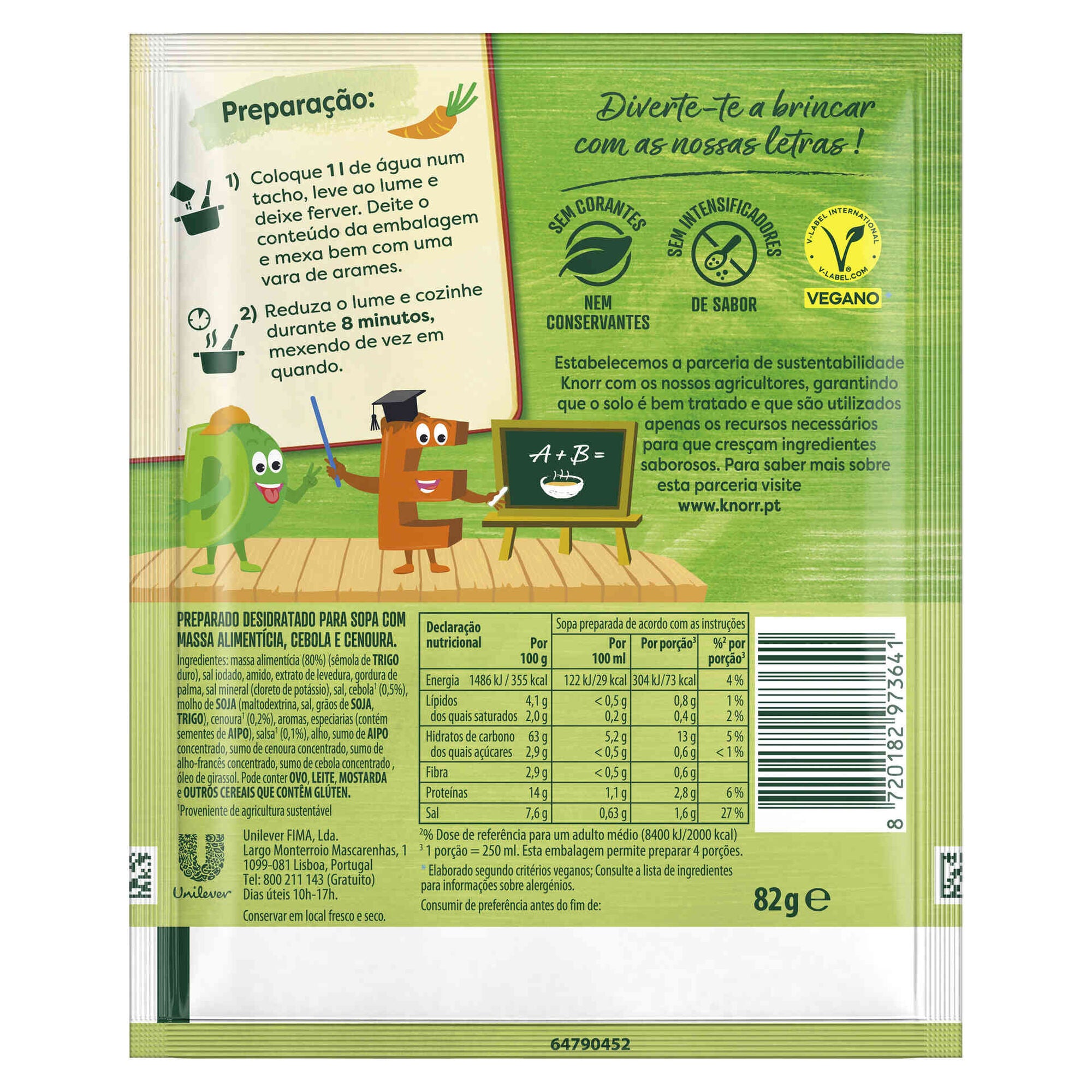 Sopa de Letras Knorr 82 g 55 g