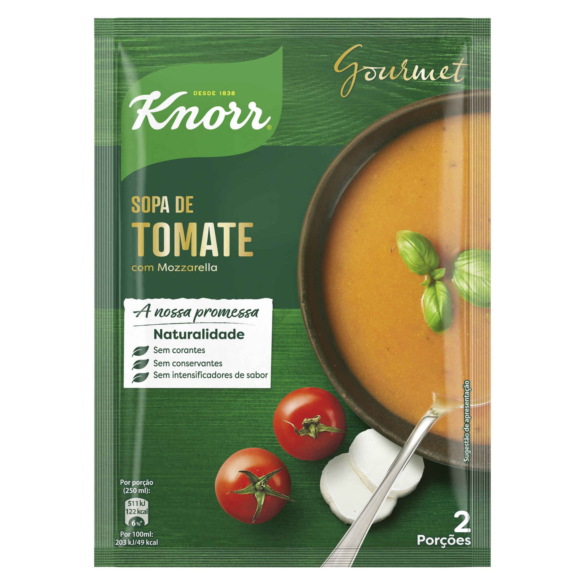 Sopa de Tomate com Mozzarella Gourmet Knorr 64 g