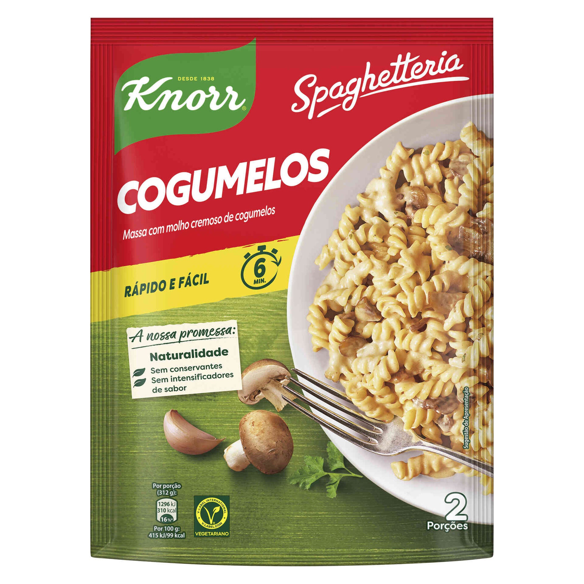 Massa com Molho de Cogumelos Knorr 150 g