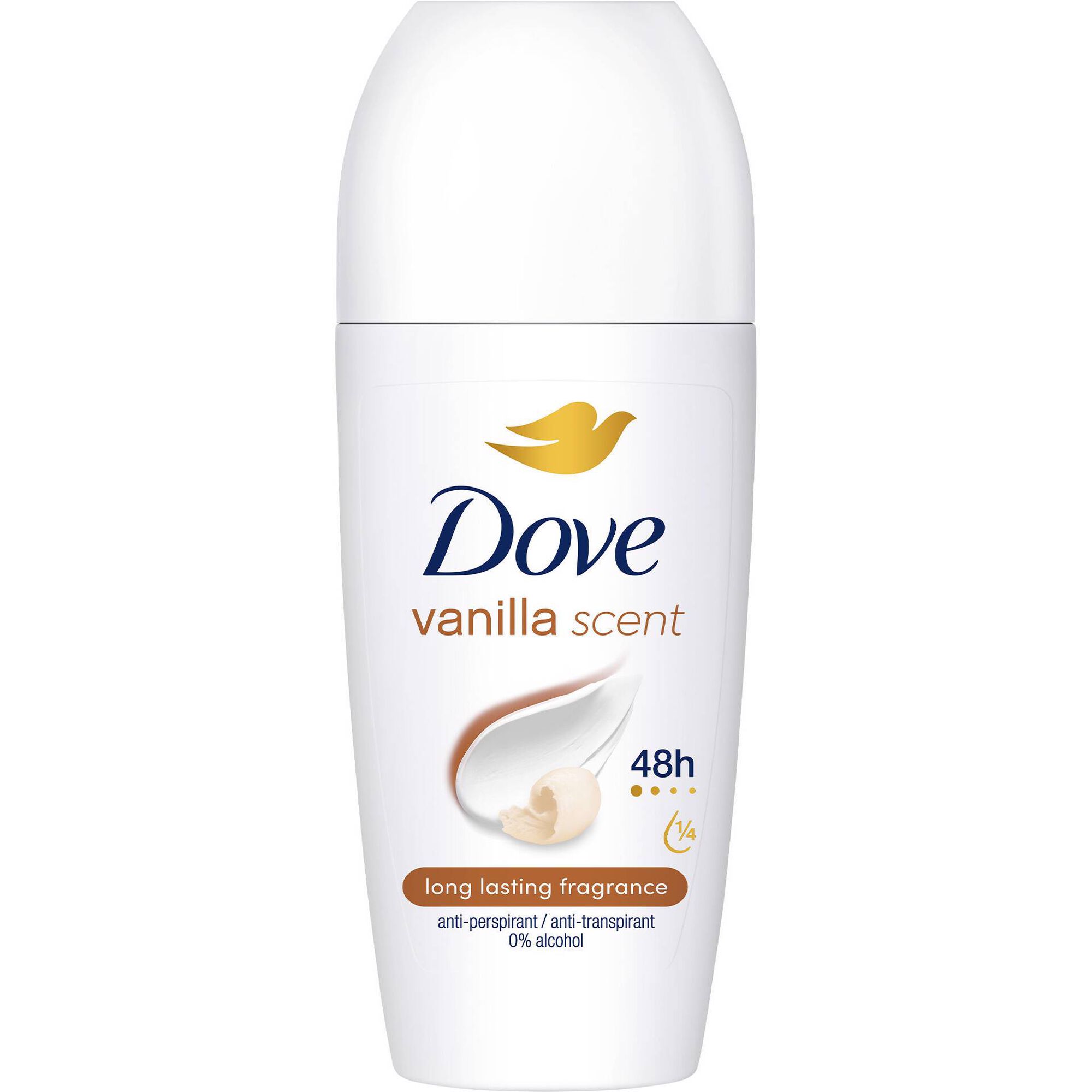 Desodorizante Roll-On Dove Baunilha 48h 52 g 50 ml