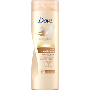 Loção Corporal Autobronzeadora Dove Care + Visible Glow Fair 416 g 400 ml