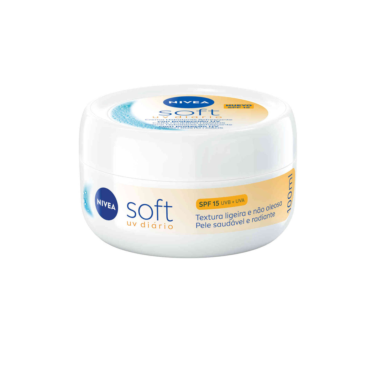 Nivea Soft Daily UV Creme Hidratante FPS 15 100 ml