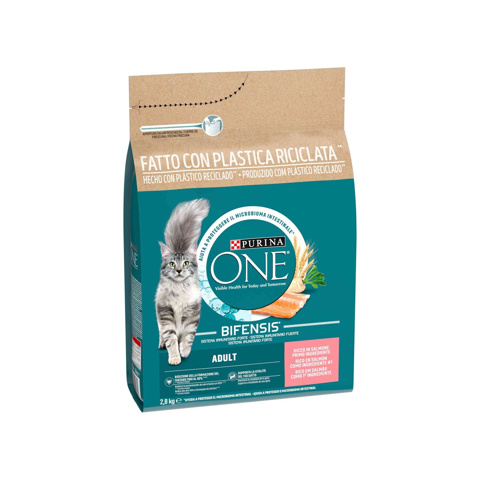 Ração Purina One para Gato Adulto com Salmão 2,8 kg